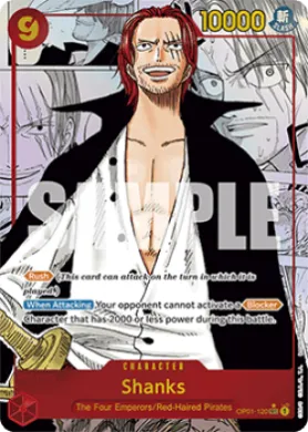Shanks (PRB01 OP01-120) One Piece Card The Best