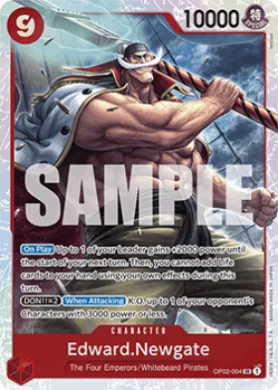 Edward.Newgate (PRB01 OP02-004) One Piece Card The Best