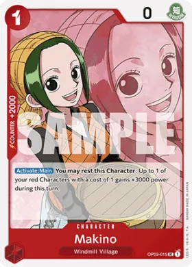 Makino (PRB01 OP02-015) One Piece Card The Best
