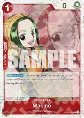 Makino (PRB01 OP02-015) One Piece Card The Best