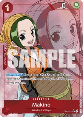 Makino (PRB01 OP02-015) One Piece Card The Best