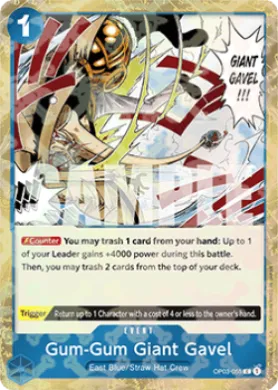 Gum-Gum Giant Gavel (PRB01 OP03-055) One Piece Card The Best