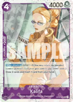 Kalifa (PRB01 OP03-060) One Piece Card The Best