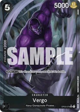 Vergo (PRB01 OP03-079) One Piece Card The Best
