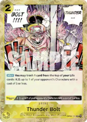 Thunder Bolt (PRB01 OP03-121) One Piece Card The Best
