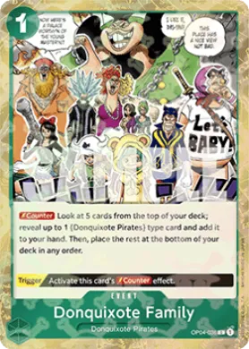 Donquixote Family (PRB01 OP04-036) One Piece Card The Best