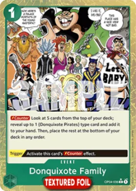 Donquixote Family (PRB01 OP04-036) One Piece Card The Best