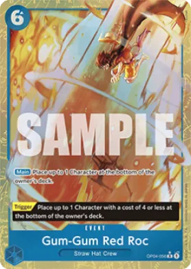 Gum-Gum Red Roc (PRB01 OP04-056) One Piece Card The Best