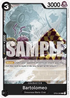 Bartolomeo (PRB01 OP04-089) One Piece Card The Best
