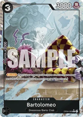 Bartolomeo (PRB01 OP04-089) One Piece Card The Best