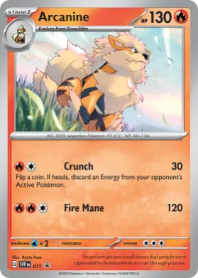 Arcanine (PR-SV SVP 011) SV Black Star Promos