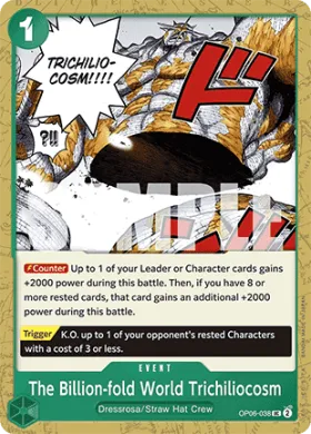 The Billion-fold World Trichiliocosm (PRB01 OP06-038) One Piece Card The Best