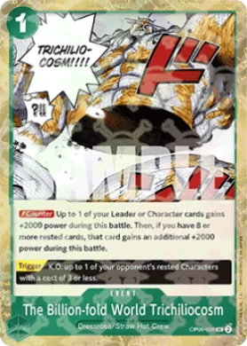 The Billion-fold World Trichiliocosm (PRB01 OP06-038) One Piece Card The Best