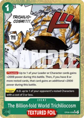 The Billion-fold World Trichiliocosm (PRB01 OP06-038) One Piece Card The Best