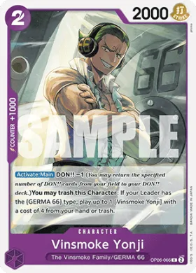 Vinsmoke Yonji (PRB01 OP06-066) One Piece Card The Best