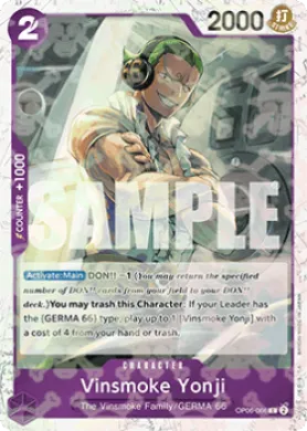 Vinsmoke Yonji (PRB01 OP06-066) One Piece Card The Best