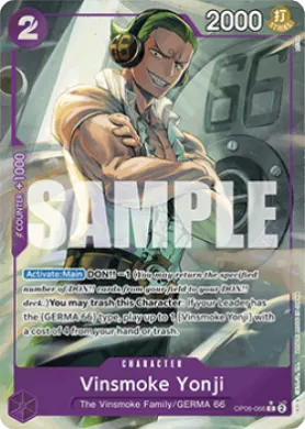 Vinsmoke Yonji (PRB01 OP06-066) One Piece Card The Best