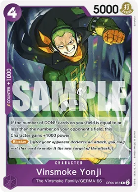 Vinsmoke Yonji (PRB01 OP06-067) One Piece Card The Best