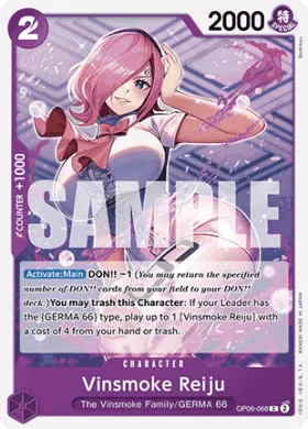 Vinsmoke Reiju (PRB01 OP06-068) One Piece Card The Best