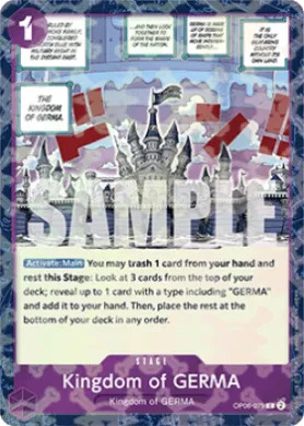 Kingdom of GERMA (PRB01 OP06-079) One Piece Card The Best