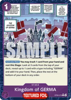 Kingdom of GERMA (PRB01 OP06-079) One Piece Card The Best
