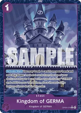 Kingdom of GERMA (PRB01 OP06-079) One Piece Card The Best