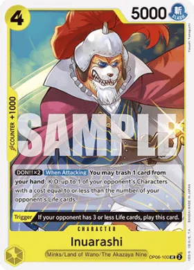 Inuarashi (PRB01 OP06-100) One Piece Card The Best