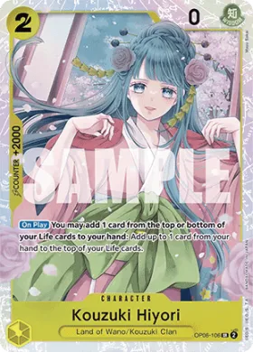 Kouzuki Hiyori (PRB01 OP06-106) One Piece Card The Best