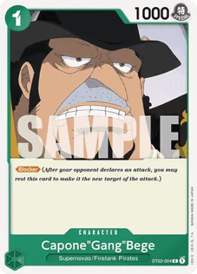 Capone"Gang"Bege (PRB01 ST02-004) One Piece Card The Best