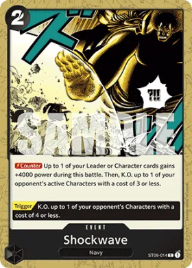 Shockwave (PRB01 ST06-014) One Piece Card The Best