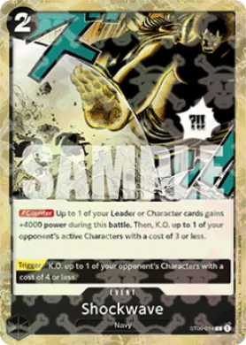 Shockwave (PRB01 ST06-014) One Piece Card The Best