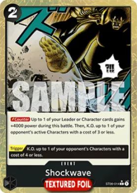 Shockwave (PRB01 ST06-014) One Piece Card The Best