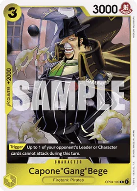 Capone"Gang"Bege (PRB01 OP04-100) One Piece Card The Best