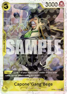 Capone"Gang"Bege (PRB01 OP04-100) One Piece Card The Best