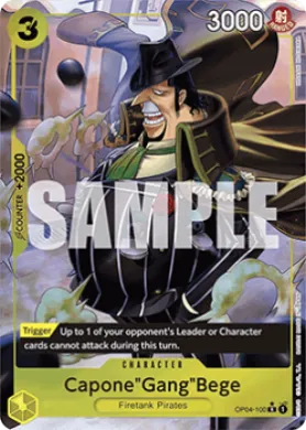 Capone"Gang"Bege (PRB01 OP04-100) One Piece Card The Best