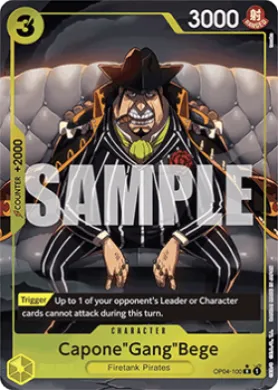 Capone"Gang"Bege (PRB01 OP04-100) One Piece Card The Best