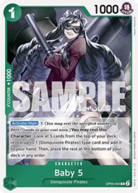 Baby 5 (PRB01 OP05-034) One Piece Card The Best