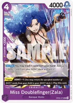 Miss Doublefinger(Zala) (PRB01 OP05-073) One Piece Card The Best