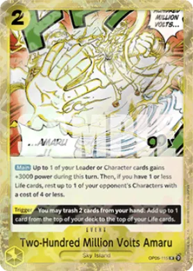 Two-Hundred Million Volts Amaru (PRB01 OP05-115) One Piece Card The Best