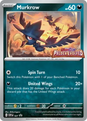 Murkrow (PR-SV SVP 021) SV Black Star Promos