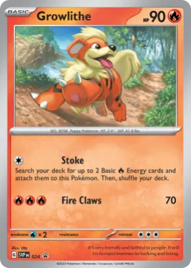 Growlithe (PR-SV SVP 024) SV Black Star Promos