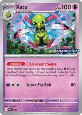 Xatu (PR-SV SVP 059) SV Black Star Promos