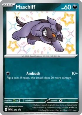 Maschiff (PR-SV SVP 071) SV Black Star Promos