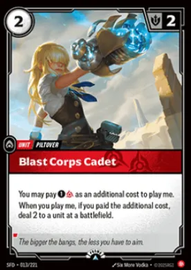 Blast Corps Cadet (SFDX 013) Spiritforged: Promos