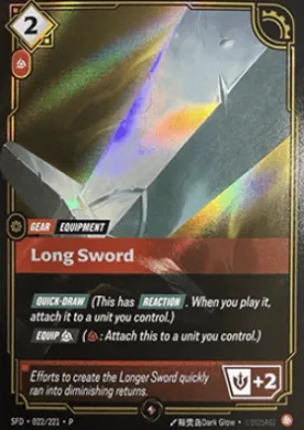 Long Sword (SFDX 022) Spiritforged: Promos