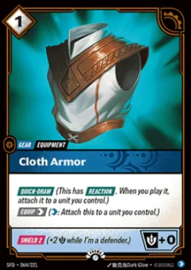 Cloth Armor (SFDX 064) Spiritforged: Promos