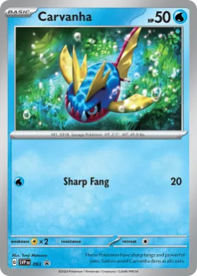Carvanha (PR-SV SVP 093) SV Black Star Promos