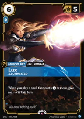 Lux, Illuminated (OGN 006) Origins: Promos