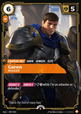 Garen, Rugged (OGN 007) Origins: Promos