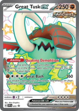 Great Tusk ex (PR-SV SVP 072) SV Black Star Promos